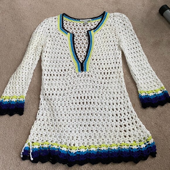 Autumn Cashmere Crochet Tunic / Cover-Up Size S - Picture 1 of 5